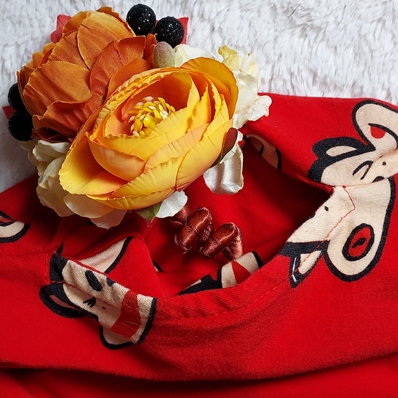 Paul Frank x Cakeworthy Red Julius Monkey Print T-Shirt Babydoll Mini Dress 3XL - Picture 6 of 9